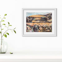 “August fields in Devon”.