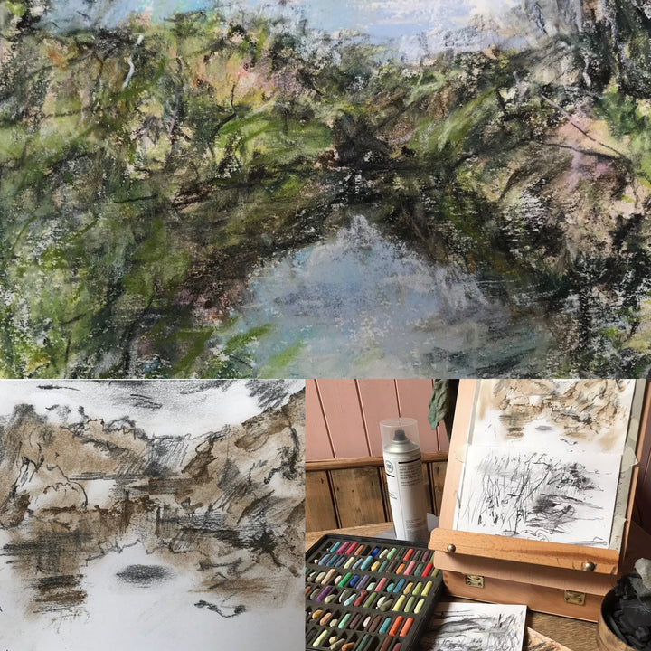 An Artist”s studio, a “view behind the scenes”.
