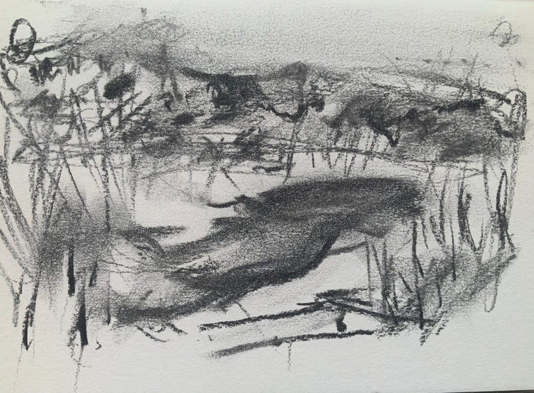 “Winter at Sharpham Marsh”.