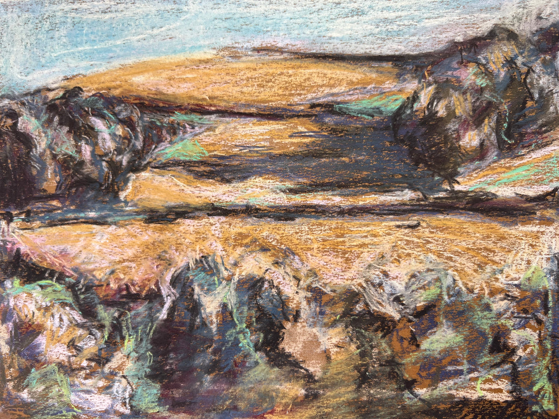 Devon Grieve August fields in Devon – Ivan Grieve