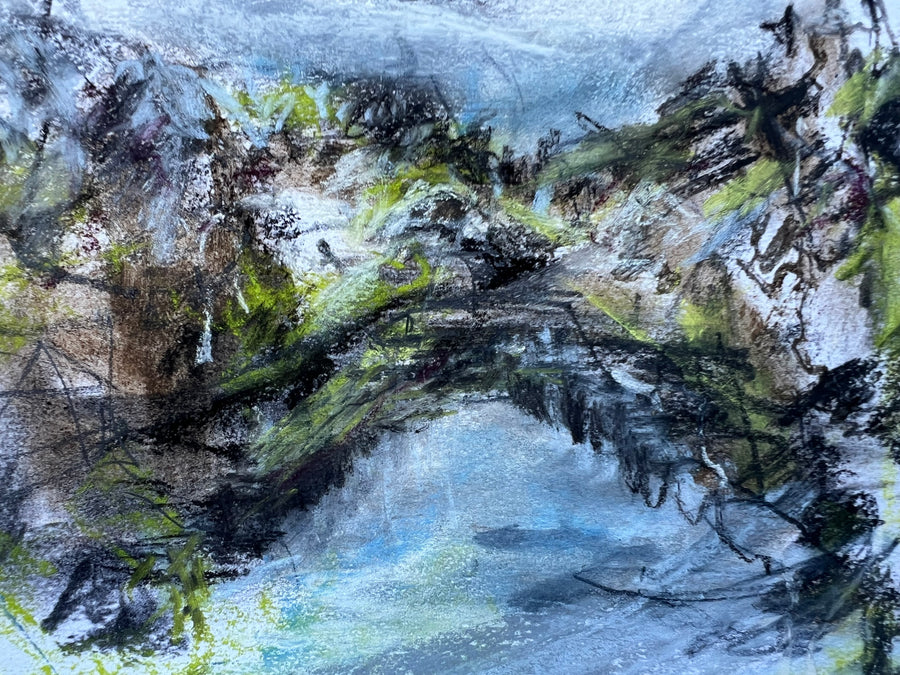 “Up river in May” toward Dartington.