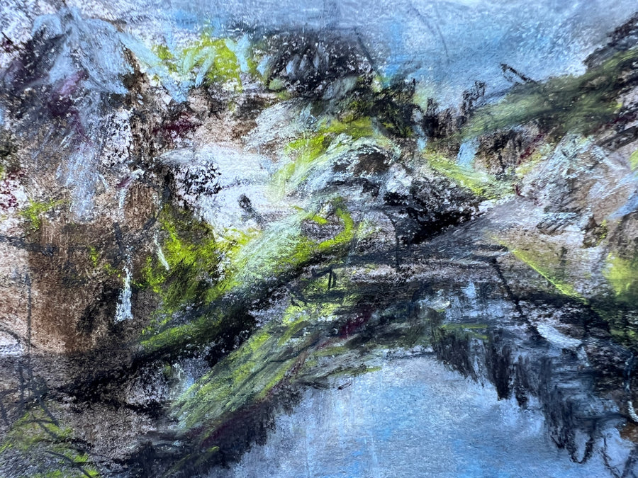 “Up river in May” toward Dartington.