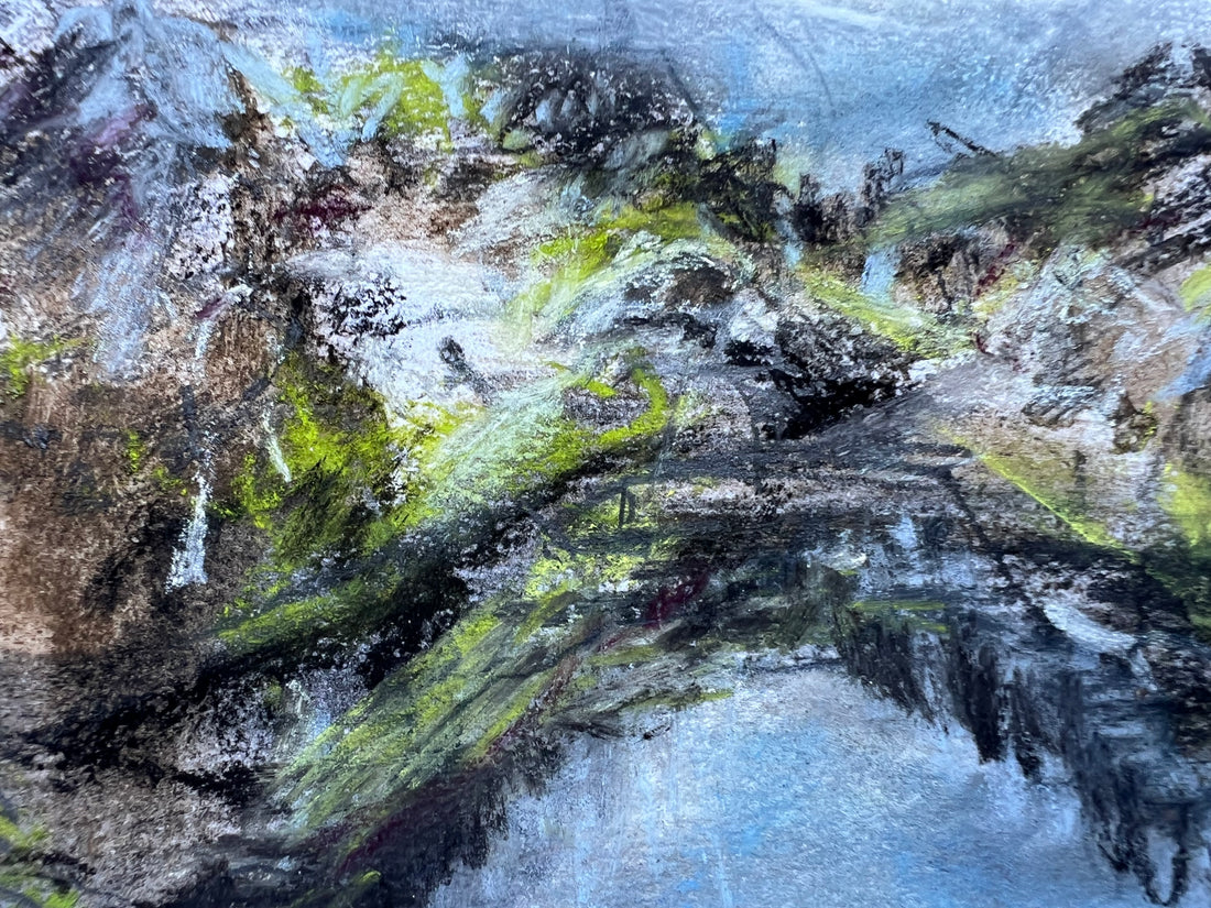 “Up river in May” toward Dartington.