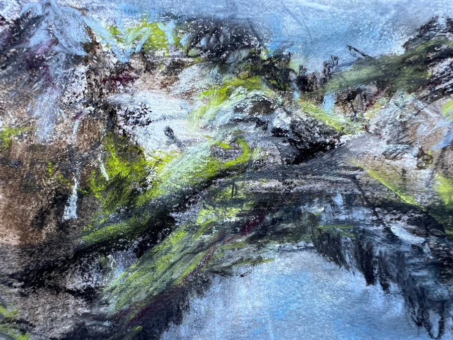 “Up river in May” toward Dartington.