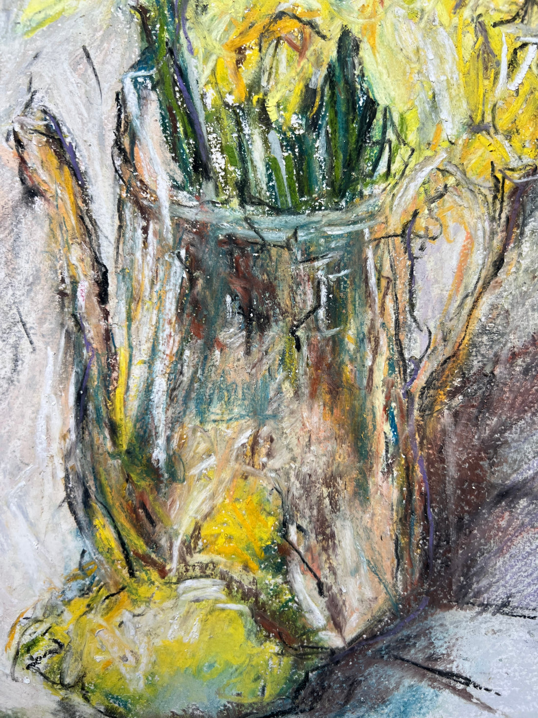 Detail of daffodils in vase 
