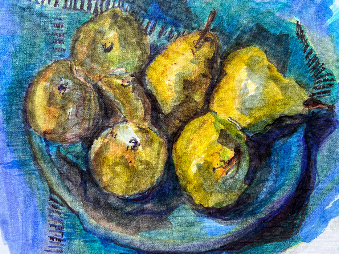 Apples and pears | Ivan Grieve artist | Originals, Prints & Limited Edition Art