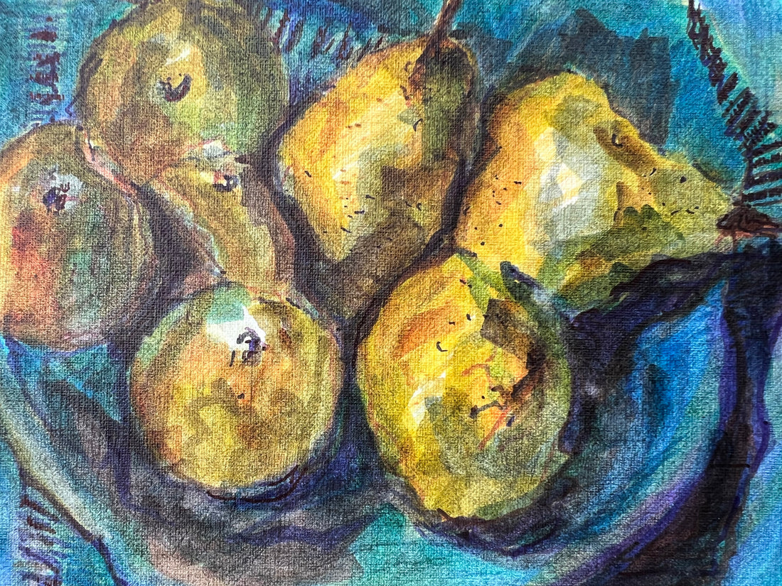 Apples and pears | Ivan Grieve artist | Originals, Prints & Limited Edition Art