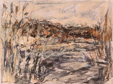 “Sharpham Marsh in December”. | Ivan Grieve artist | Originals, Prints & Limited Edition Art