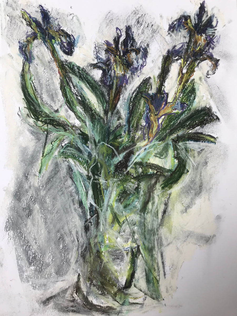 “Salvia and Siberian Iris”.