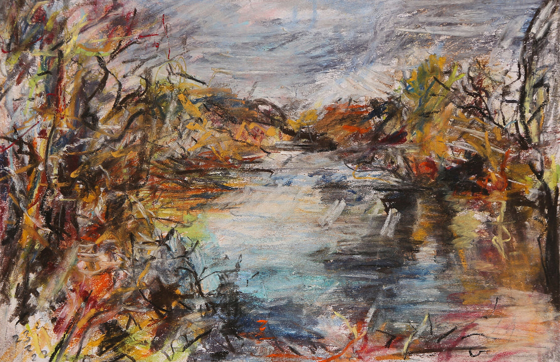 “Up River to Dartington”. | Ivan Grieve artist | Originals, Prints & Limited Edition Art